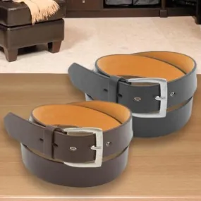 2-Pack: Men's Solid Belts - Size: 38-40