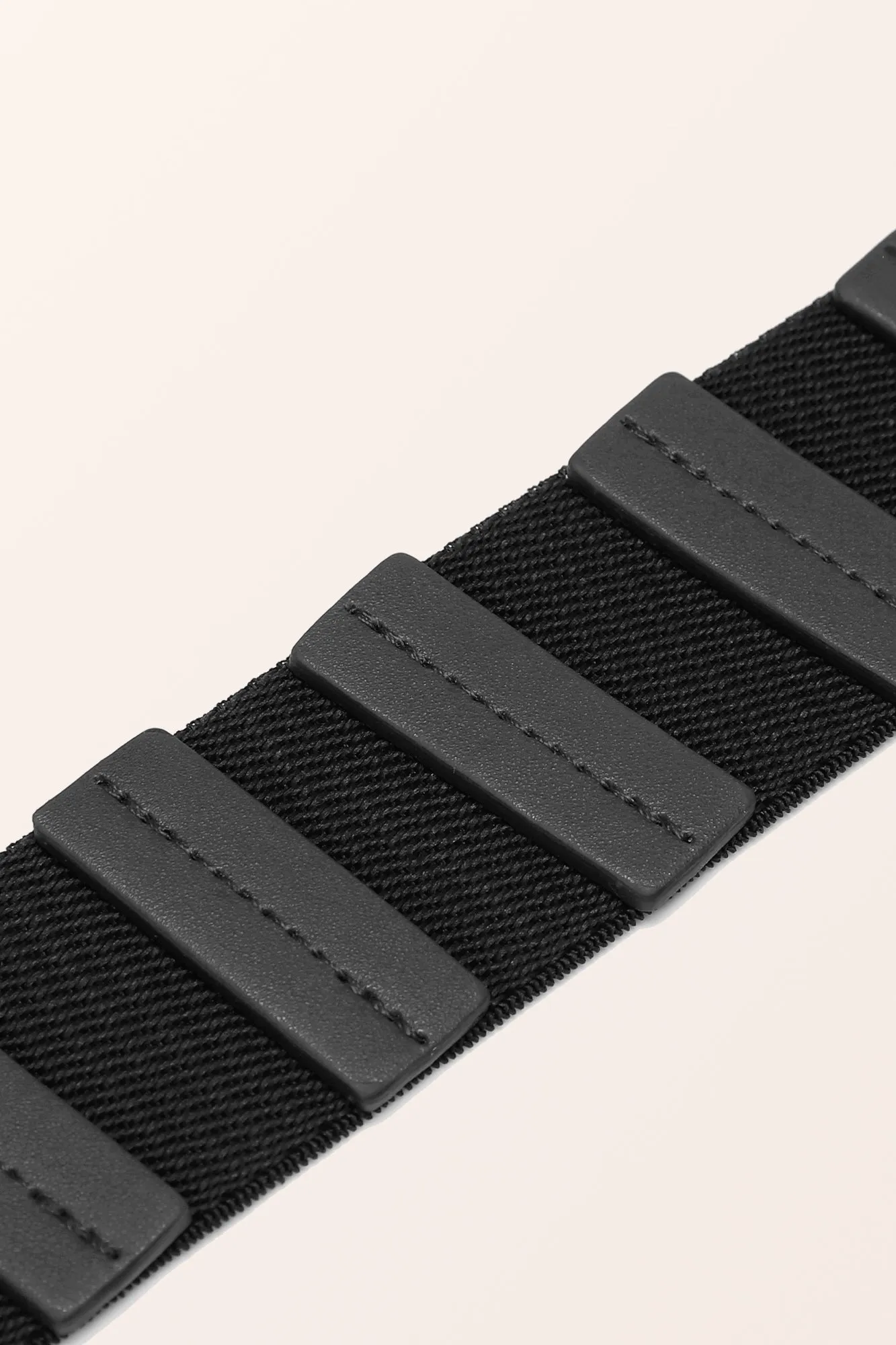 Adjustable Elastic Waist Belt - Black