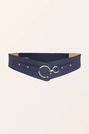 Adjustable Elastic Waist Belt - Midnight Blue