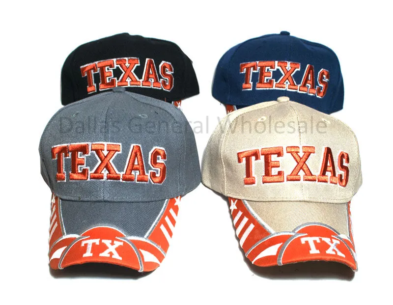 Adults "Texas" Casual Caps Wholesale