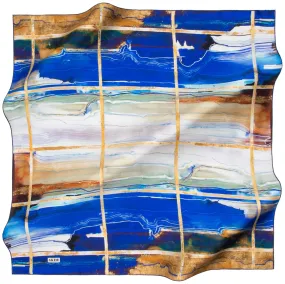 Aker Marble Grid Blue AK6272 90 cm