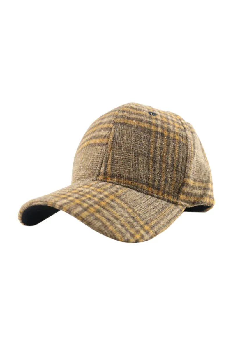 AUTUMN, WINTER TRENDY PLAID CAP