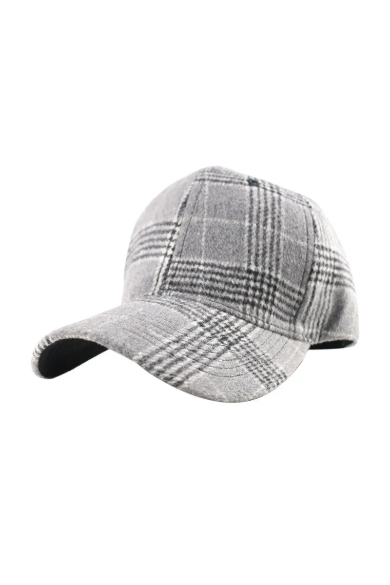 AUTUMN, WINTER TRENDY PLAID CAP