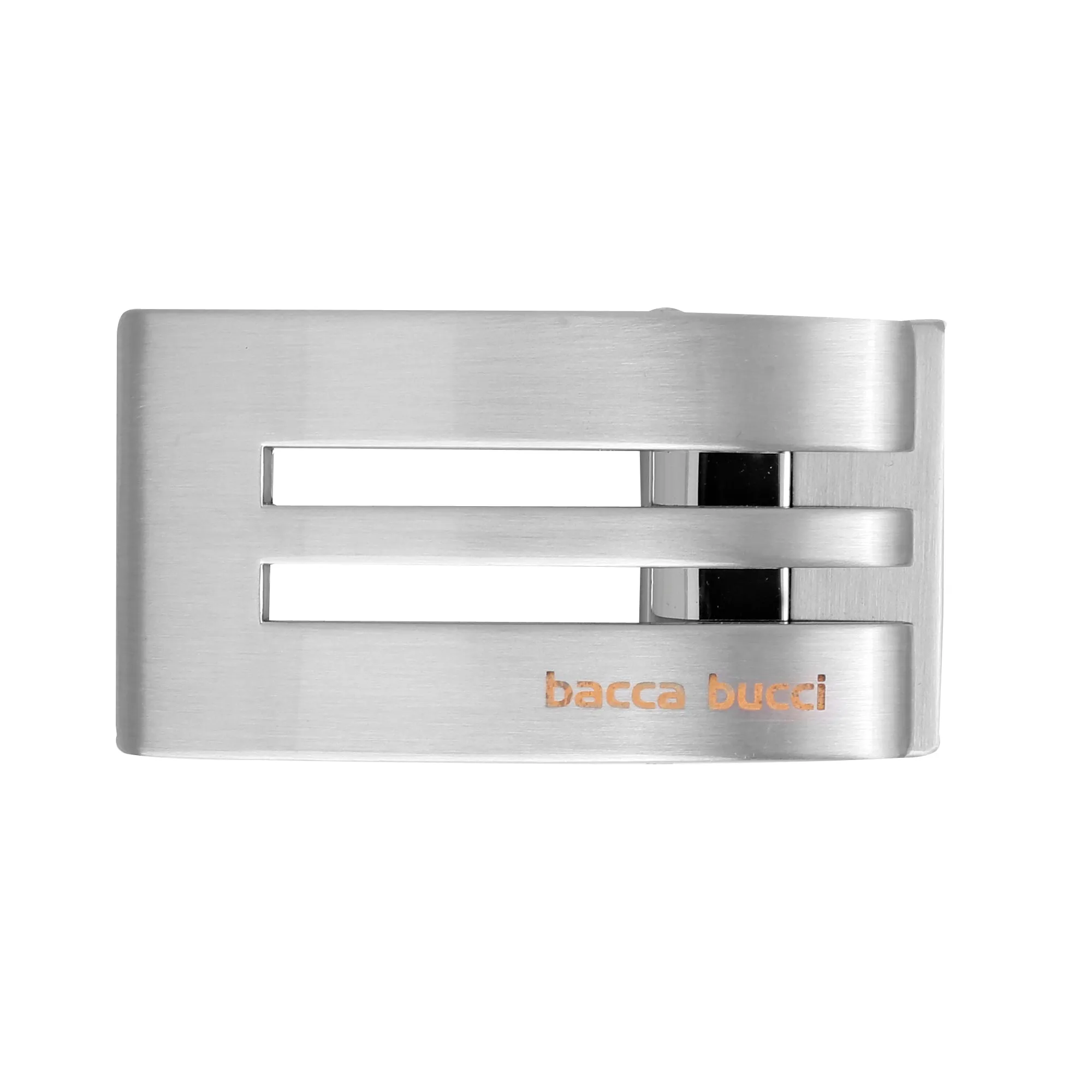 Bacca Bucci 35 MM Nickle Free Reversible-Clamp Belt Buckle with Branding (Buckle only)