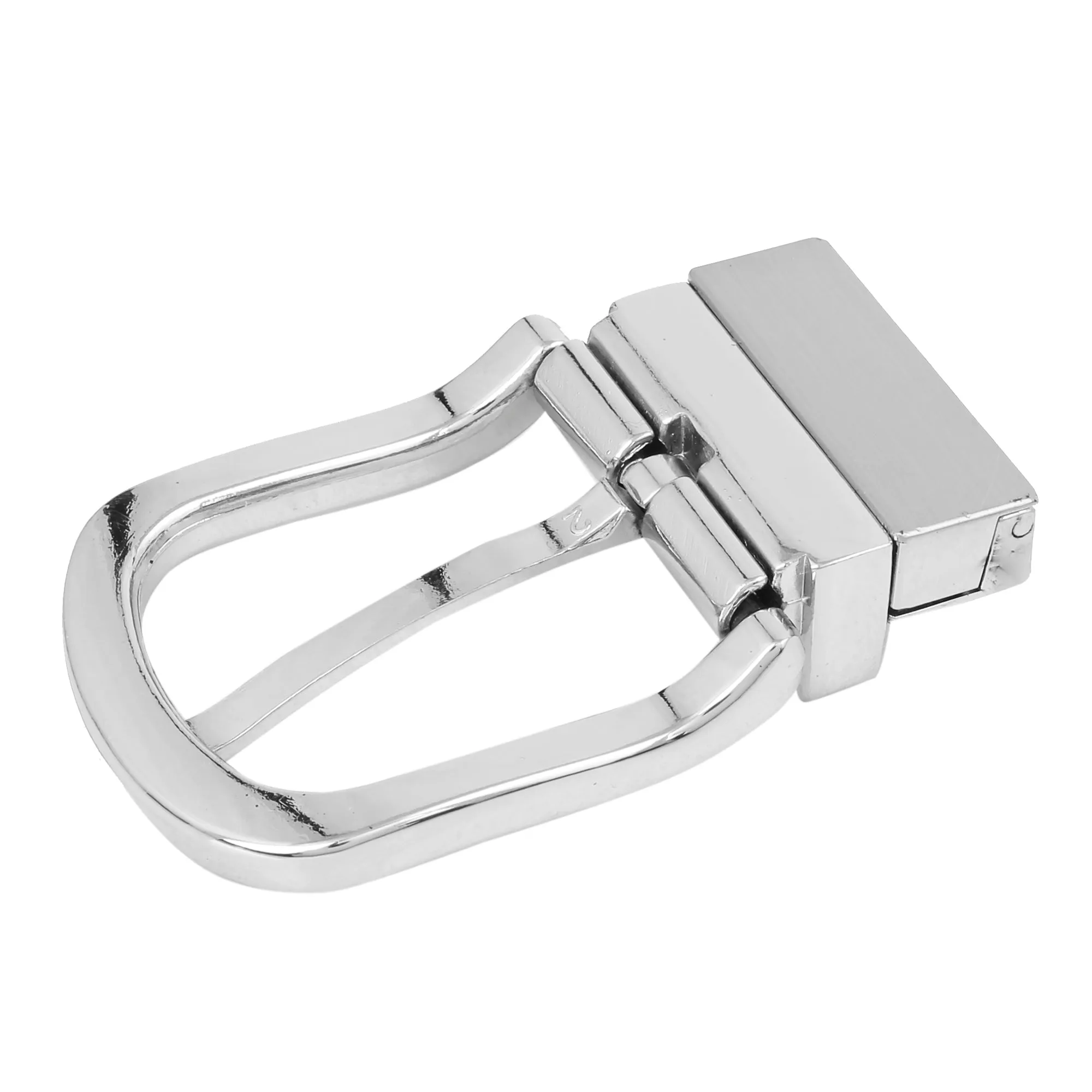 Bacca Bucci 35  MM  Nickle  free  Reversible Clamp Belt Buckle with Branding