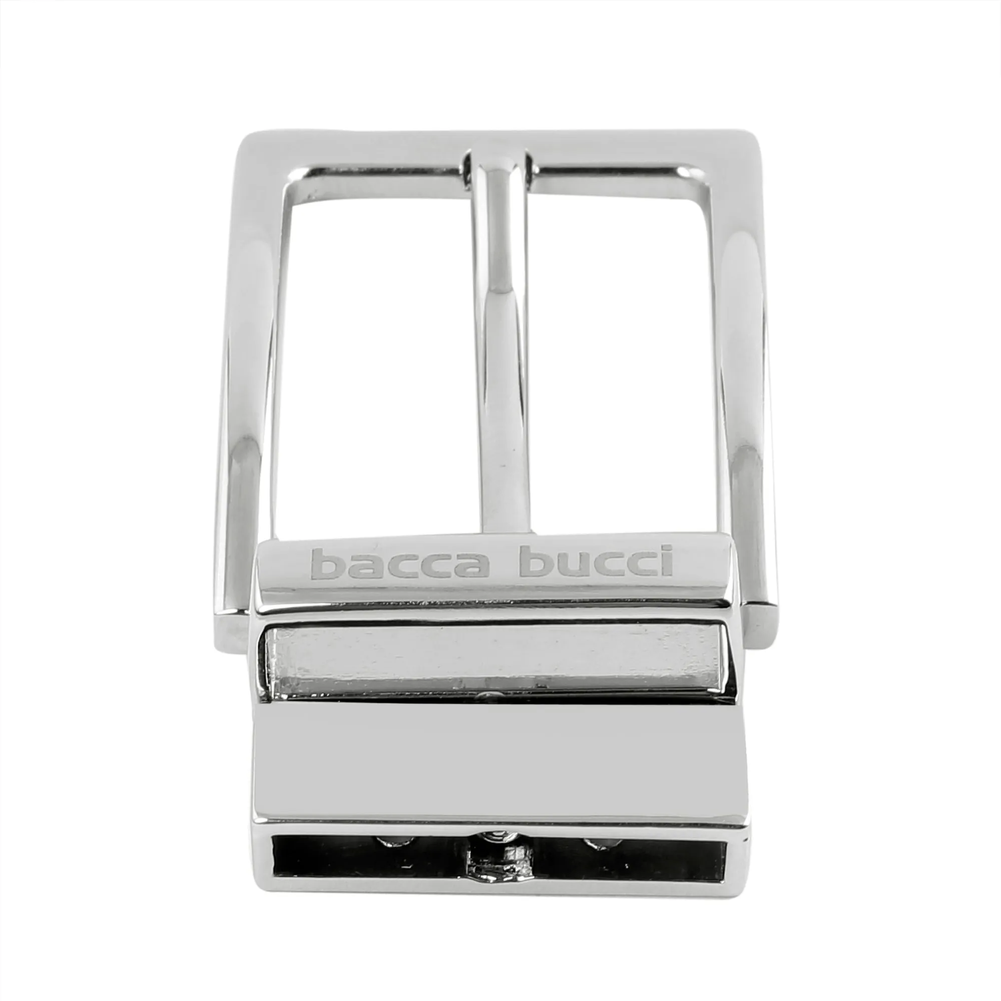 Bacca Bucci Men's 35MM  Nickle-Free Reversible Clamp Belt Buckle with Branding