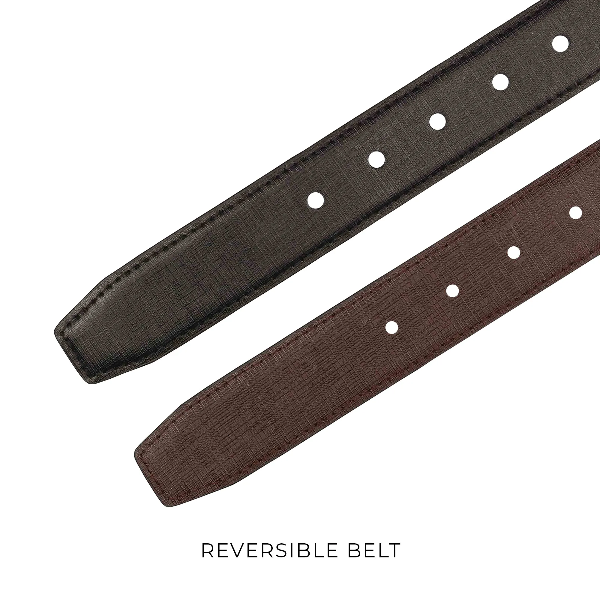 Bali Reversible Leather Belt | Genuine Leather Belt for Men| Color: Black & Brown