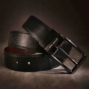 Bali Reversible Leather Belt | Genuine Leather Belt for Men| Color: Black & Brown