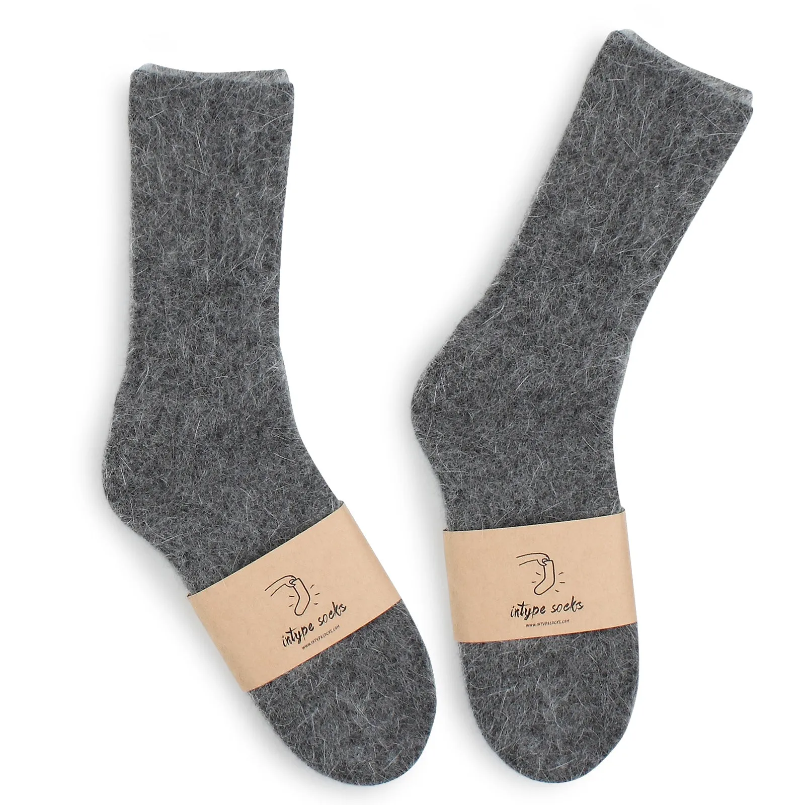 Basic Soft Angora Crew Socks  YE14