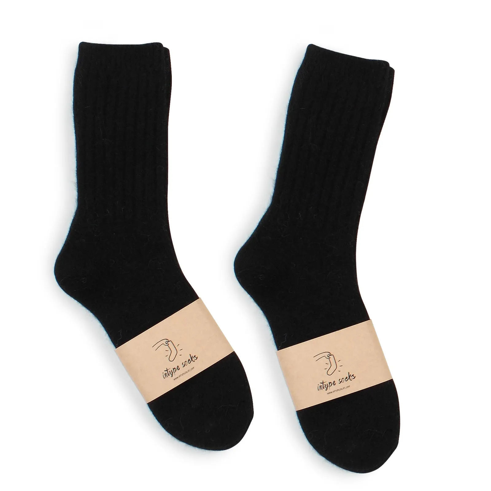 Basic Soft Angora Crew Socks  YE14