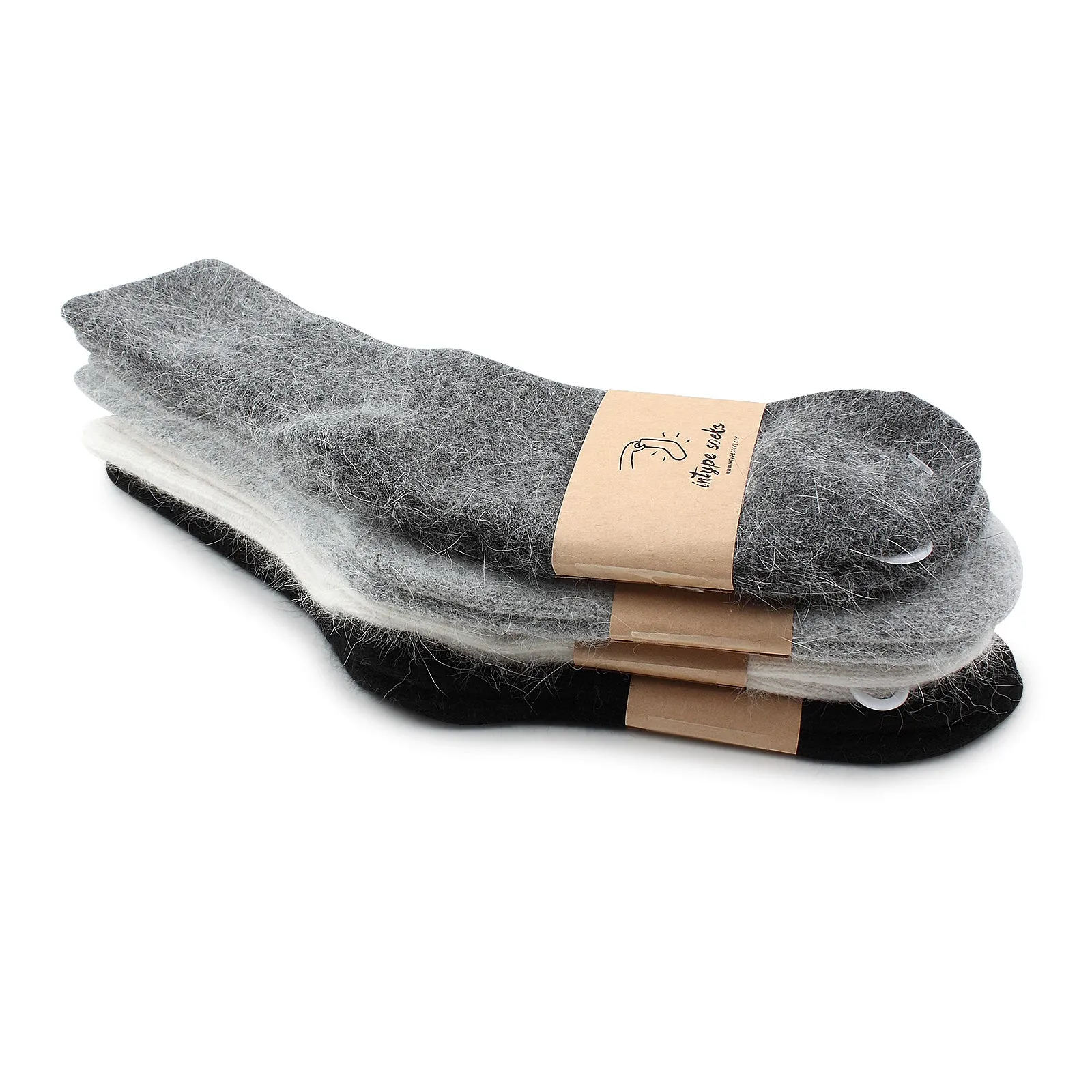 Basic Soft Angora Crew Socks  YE14