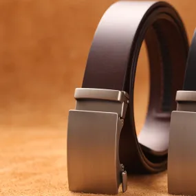 Belt For Men Formal Automatic Buckle Belt  Genuine Leather Mens