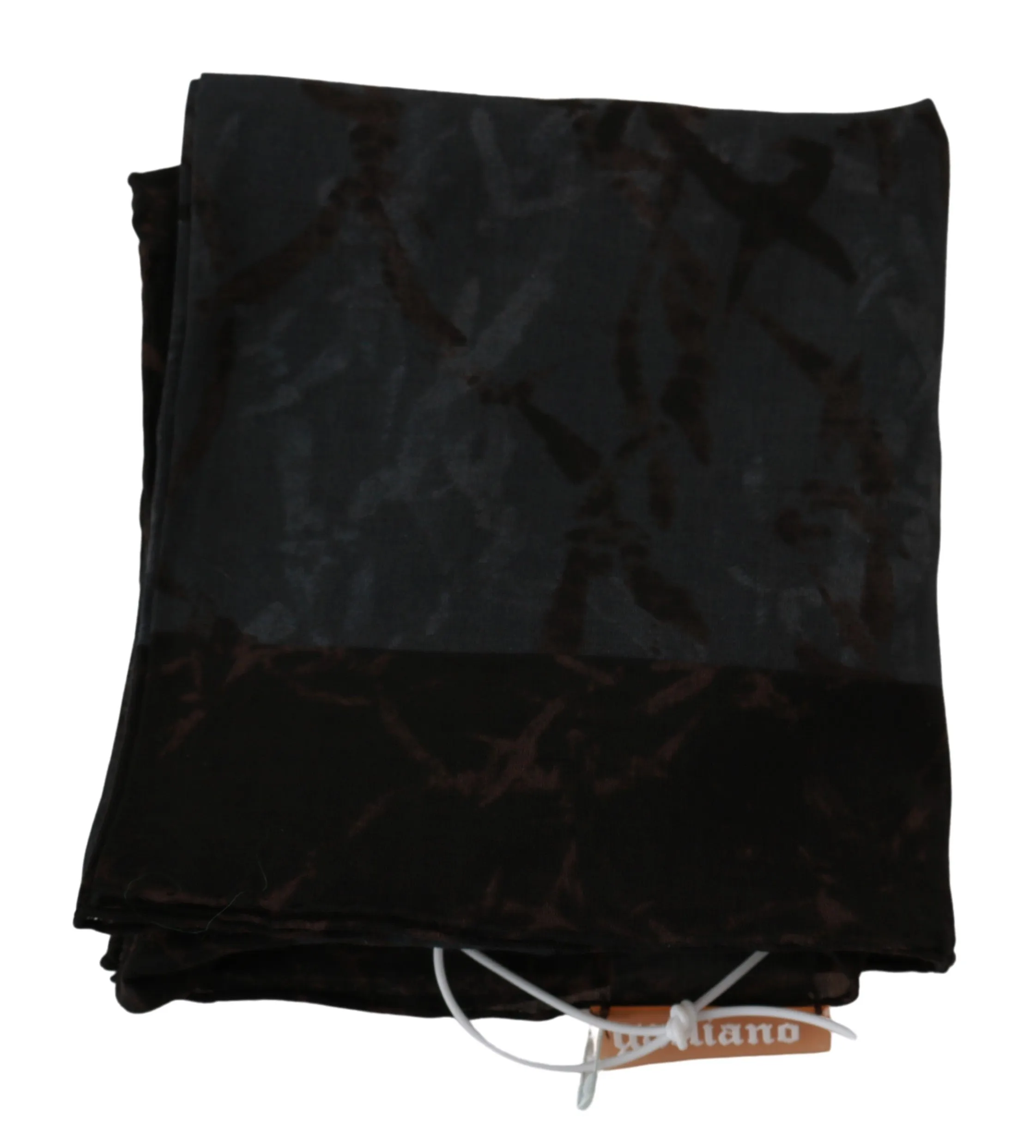 Black Brown Bandana Cotton Patterned Foulard Scarf