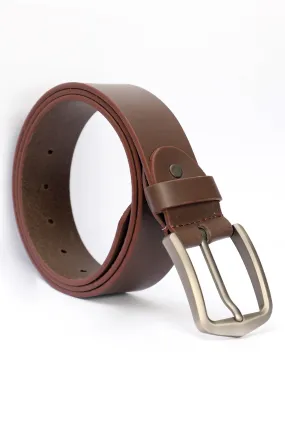 BROWN FORMAL LEATHER BELT