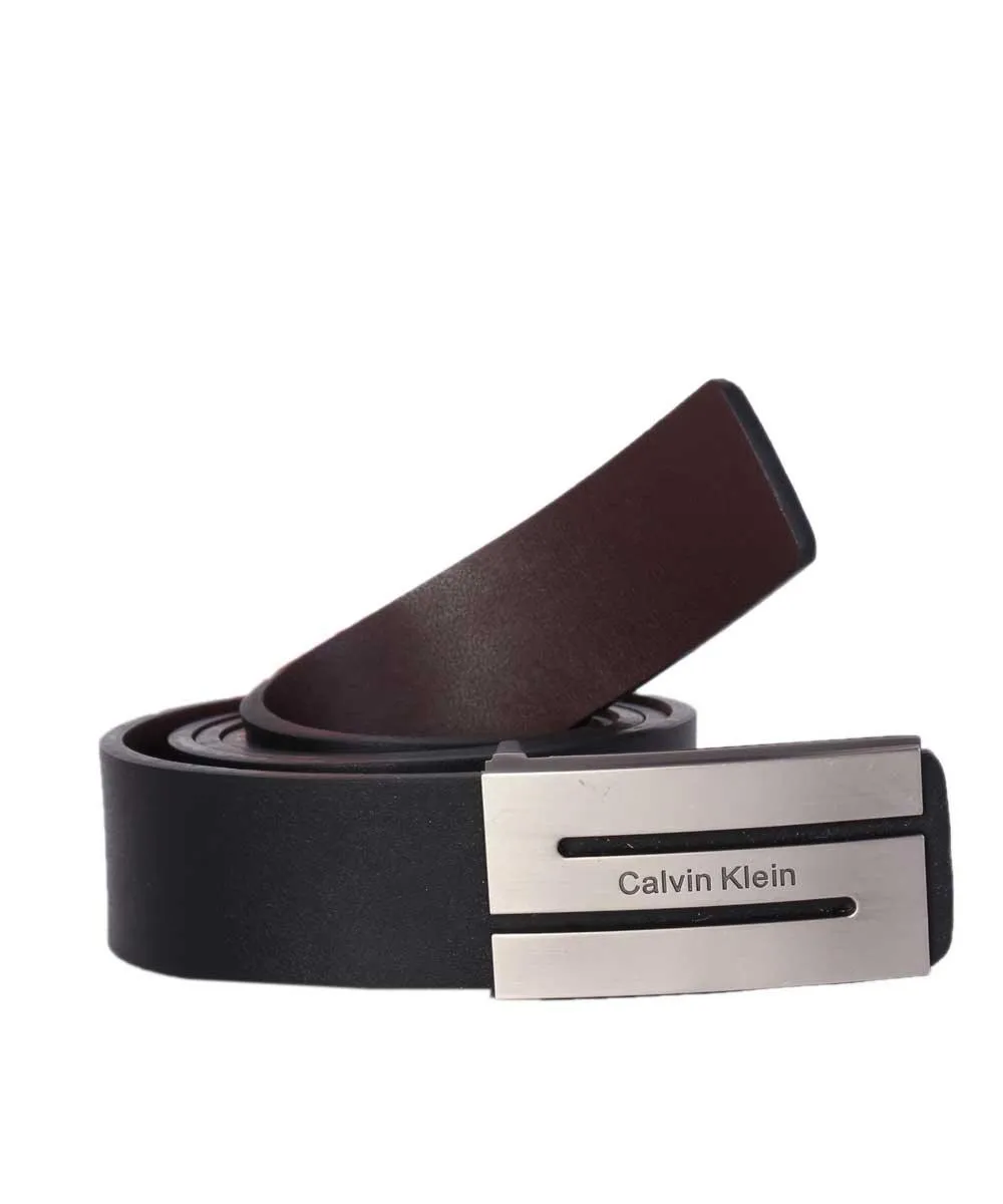 Calvin Klein Men Formal Black Work Active Basic Leather Belt