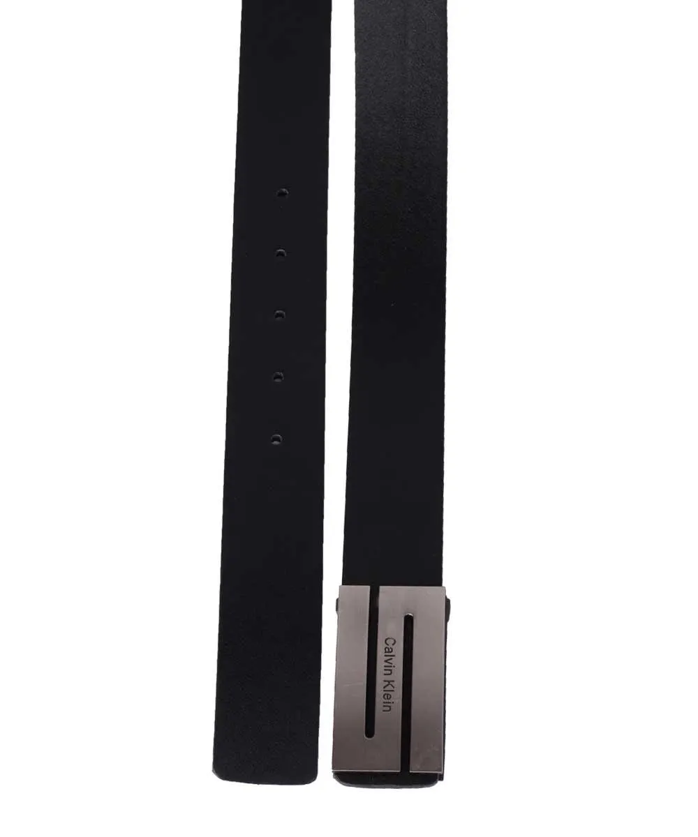 Calvin Klein Men Formal Black Work Active Basic Leather Belt