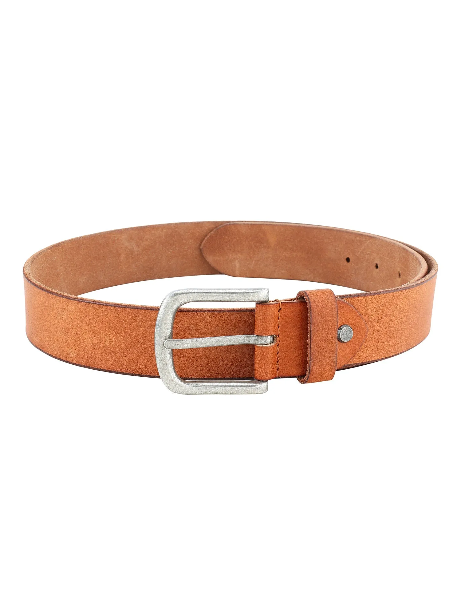 Casual Tan Genuine Leather Men's Belt