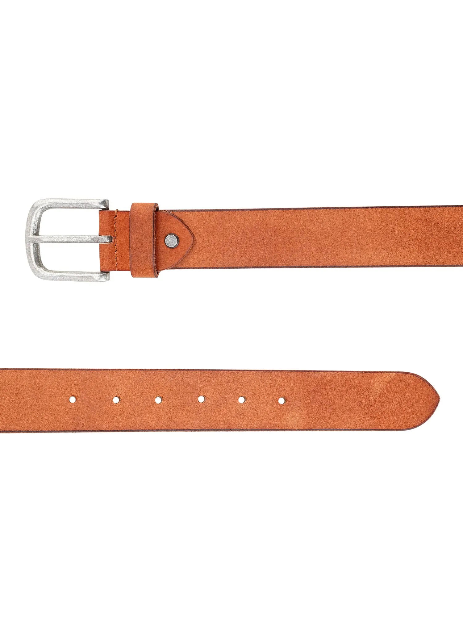 Casual Tan Genuine Leather Men's Belt