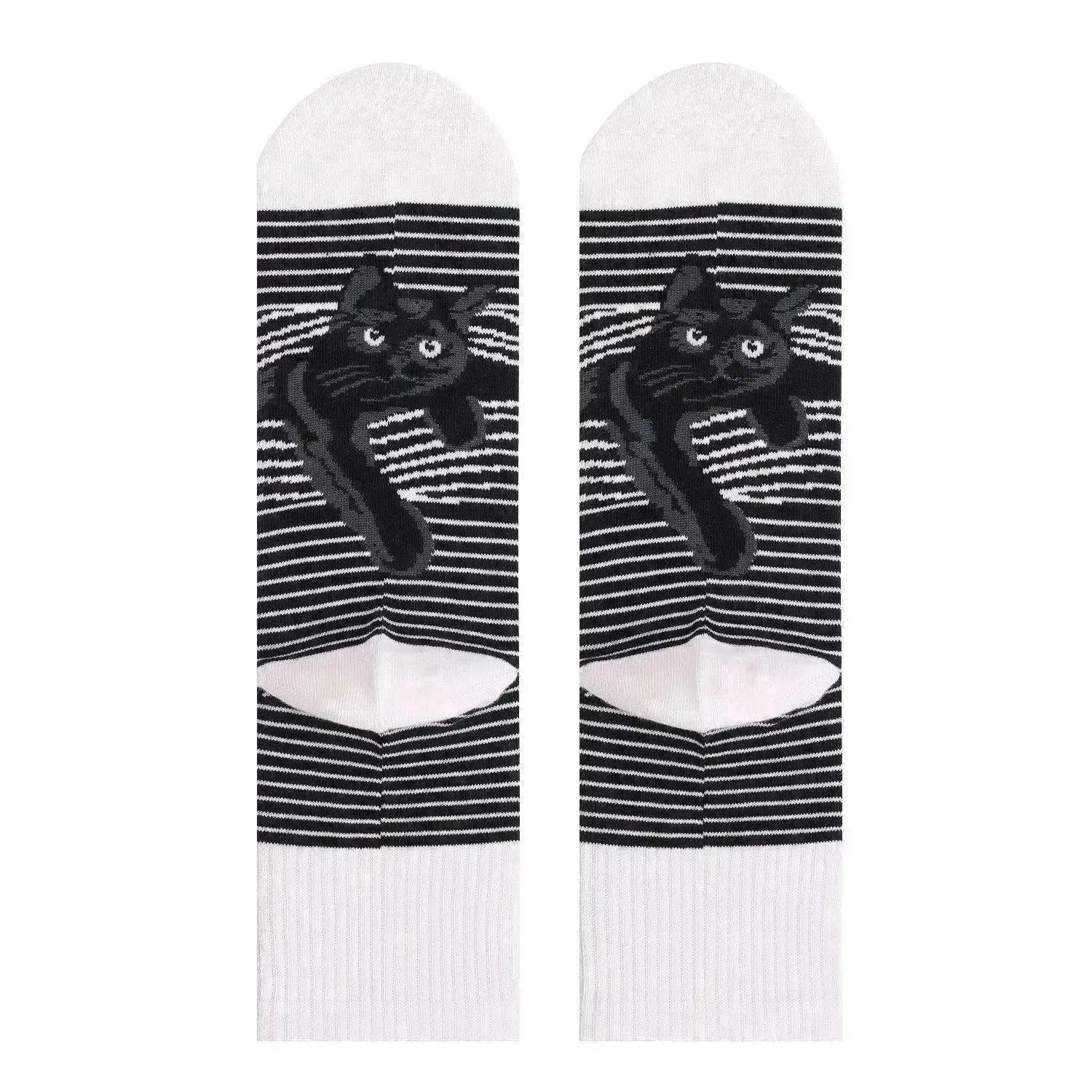 Cats Print Plus Size Medium Socks For Men And Women