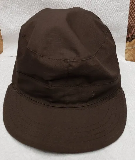 Combat Fitted Cotton Cap -- Brown