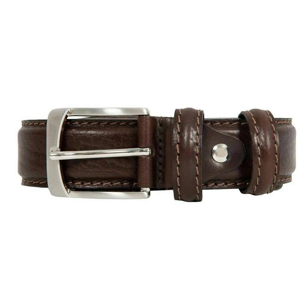 Dents Heritage Lined Full-Grain Leather Belt - Brown