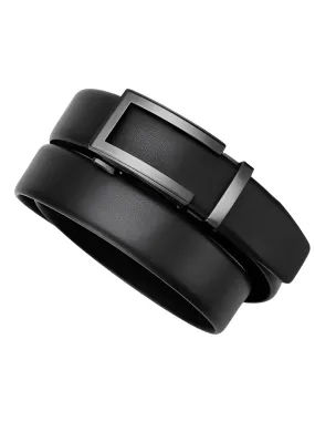 Fashion Men's Genuine Leather Belts Automatic Buckle Adjustable Ratchet Belt Jeans Belt Formal Belt