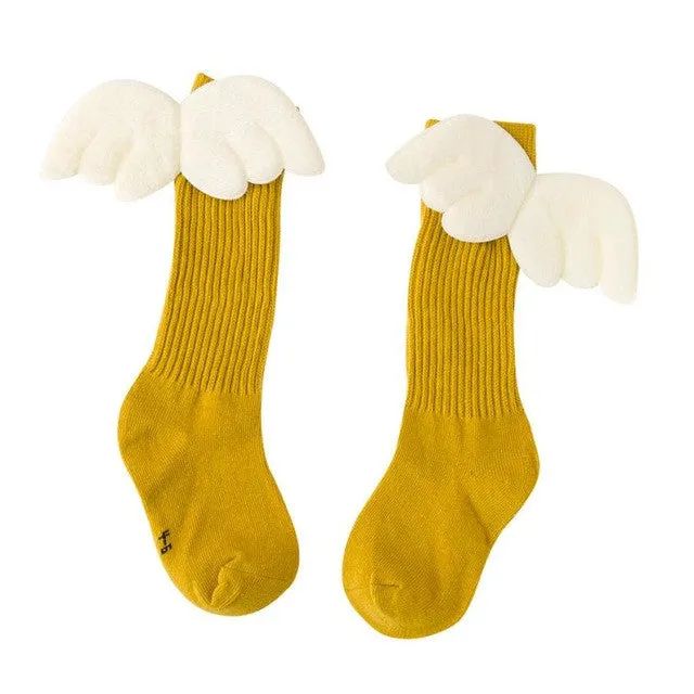 Girls Leg Warm Wing Stripes Socks