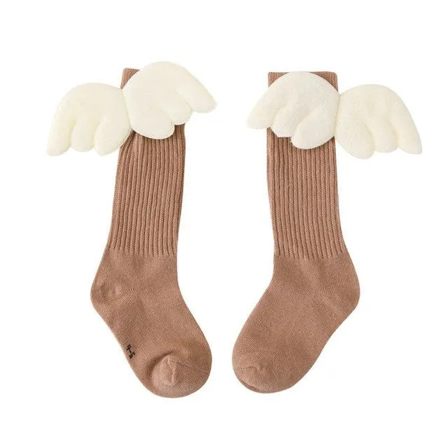 Girls Leg Warm Wing Stripes Socks