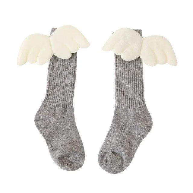 Girls Leg Warm Wing Stripes Socks