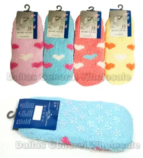 Girls No Show Fuzzy Socks Wholesale