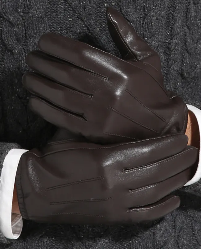 Goatskin Black Leather Glove