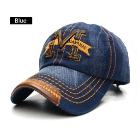 Hot Sale Letter Snapback Cap Fashion Hat Denim Fabric Baseball Caps Bone Hats For Men Women Adjustable Gorras