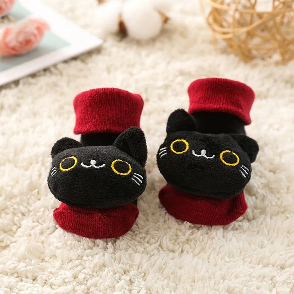 Kitty Baby Rattle Socks