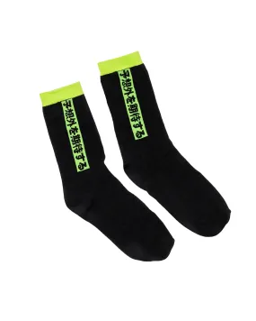 Kurashikku - Neon Black Socks