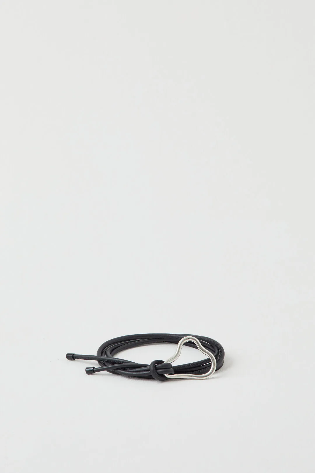 Leather Belt with Decorative Detail - Black