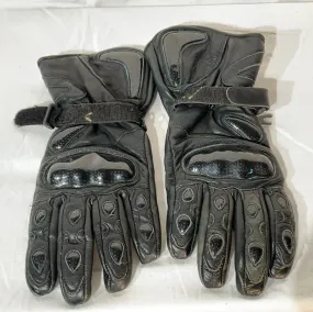 Leather race-style glove