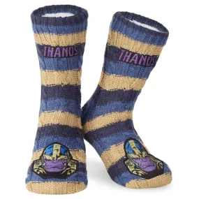 Marvel Fluffy Socks, Mens Slipper Socks, Thanos Warm Knitted Socks