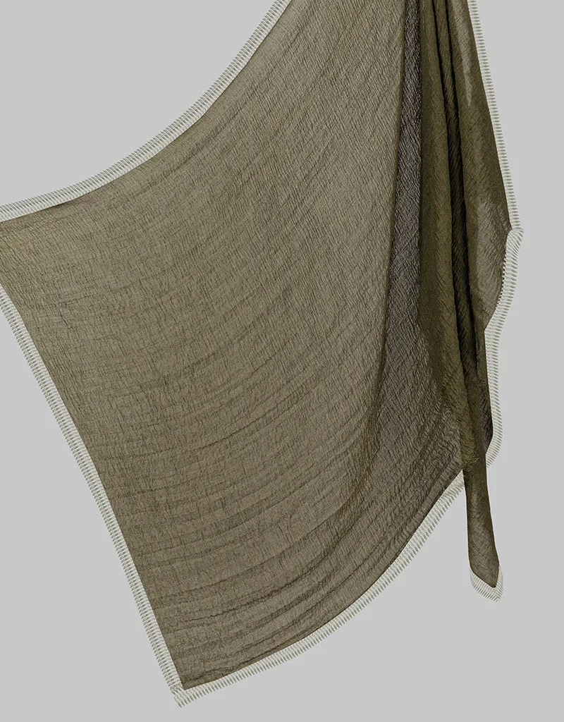 Modelle Crinkled Scarf - Shades of Green