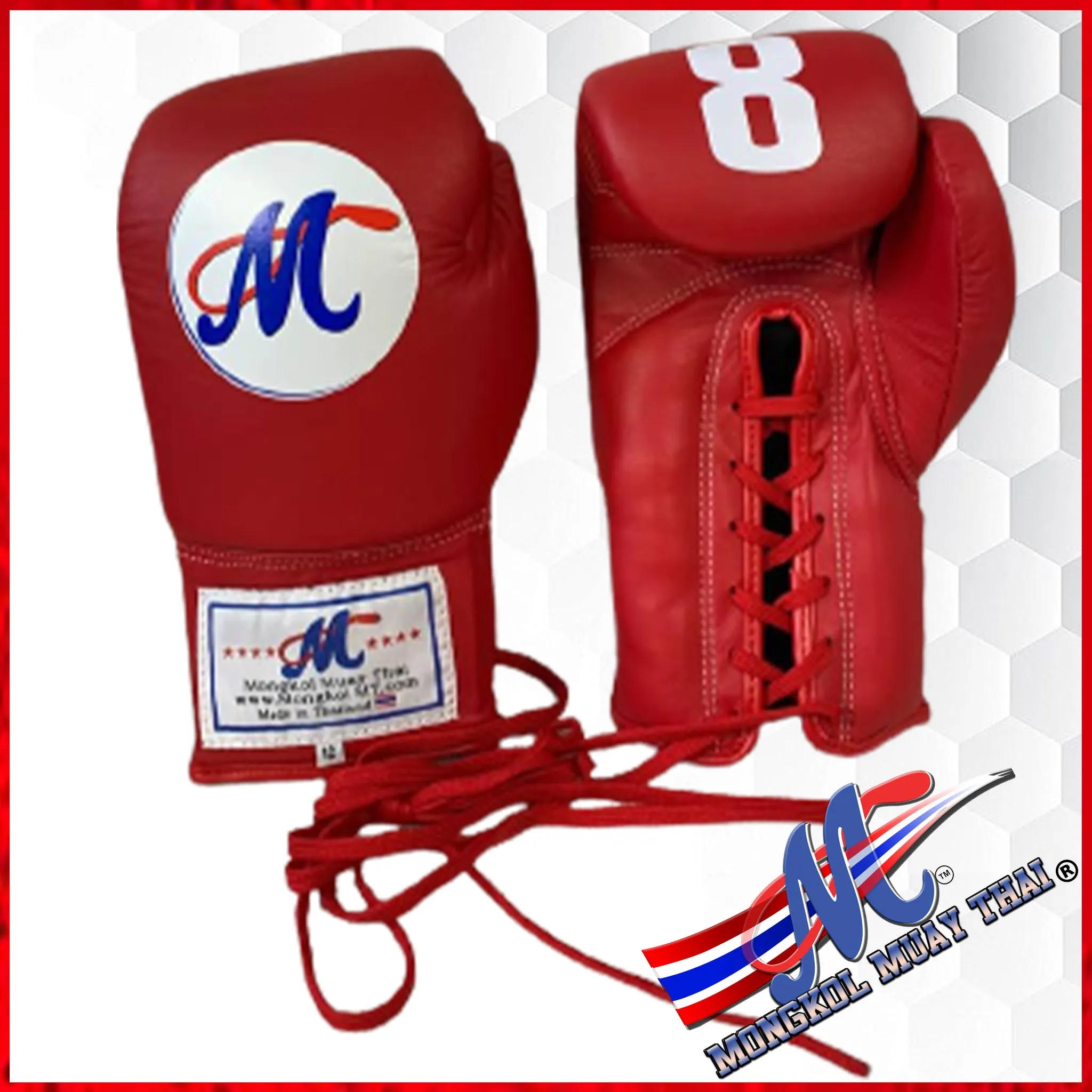 Mongkol boxing gloves #8 pro fight 12oz