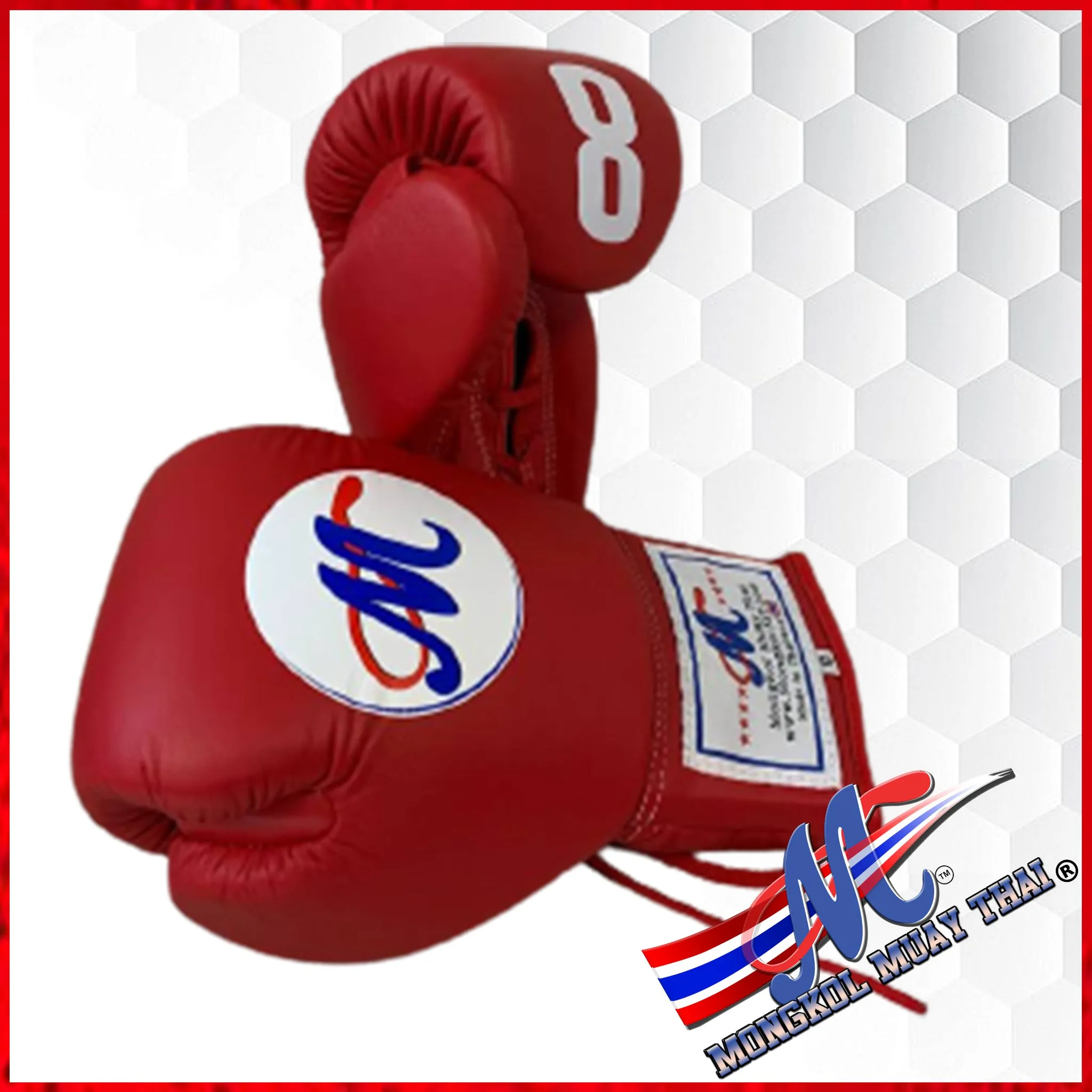 Mongkol boxing gloves #8 pro fight 12oz