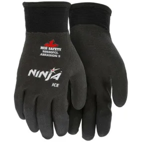 N9690FCXL MCR Safety Ninja Gloves, X-Large, Nylon/Acrylic, Black