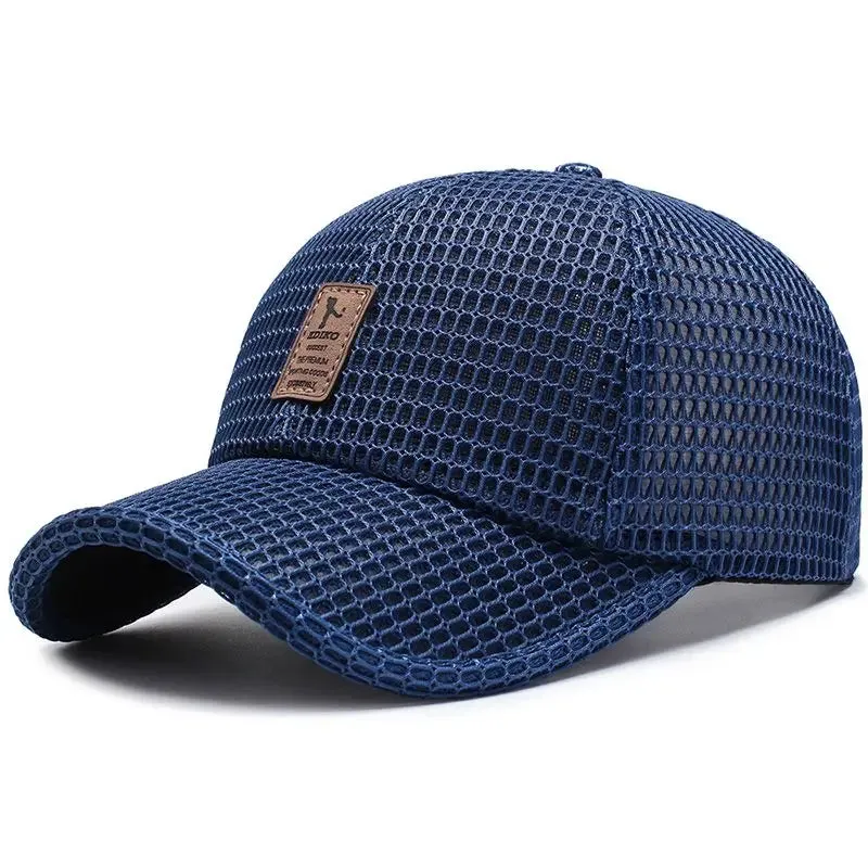 New Arrival Adult Unisex Mesh Baseball Caps Adjustable Cotton Breathable Comfortable Sunshade Sun Hat Snapback Caps Gorras