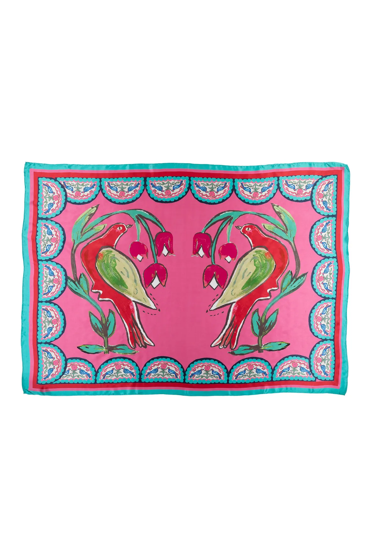 Oblong Pareo Scarf / "Soul Birds"