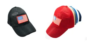 "America USA Flag" Casual Mesh Caps Wholesale