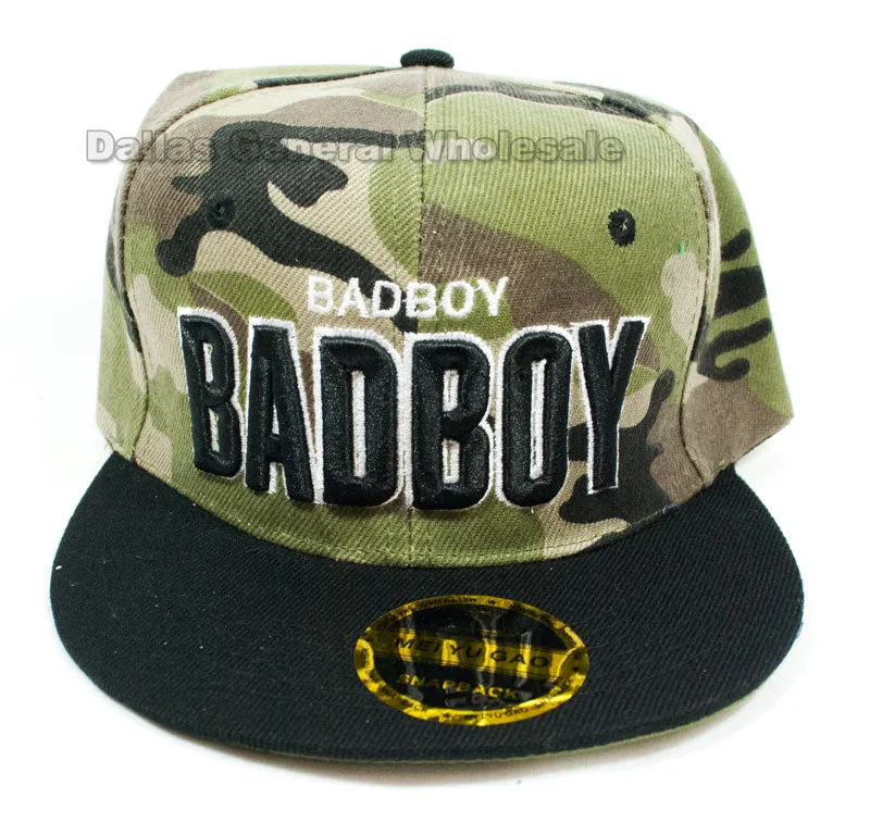 "Badboy" Casual Flat Bill Caps Wholesale