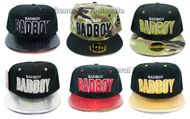 "Badboy" Casual Flat Bill Caps Wholesale