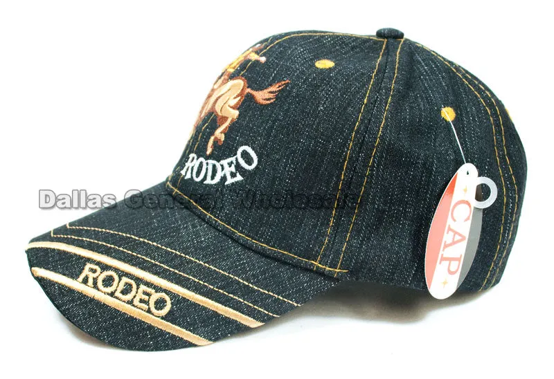 "Cowboy Rodeo"Casual Denim Caps Wholesale