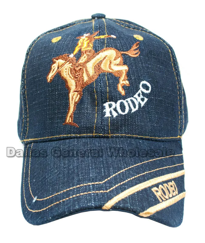 "Cowboy Rodeo"Casual Denim Caps Wholesale