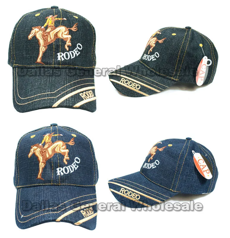 "Cowboy Rodeo"Casual Denim Caps Wholesale