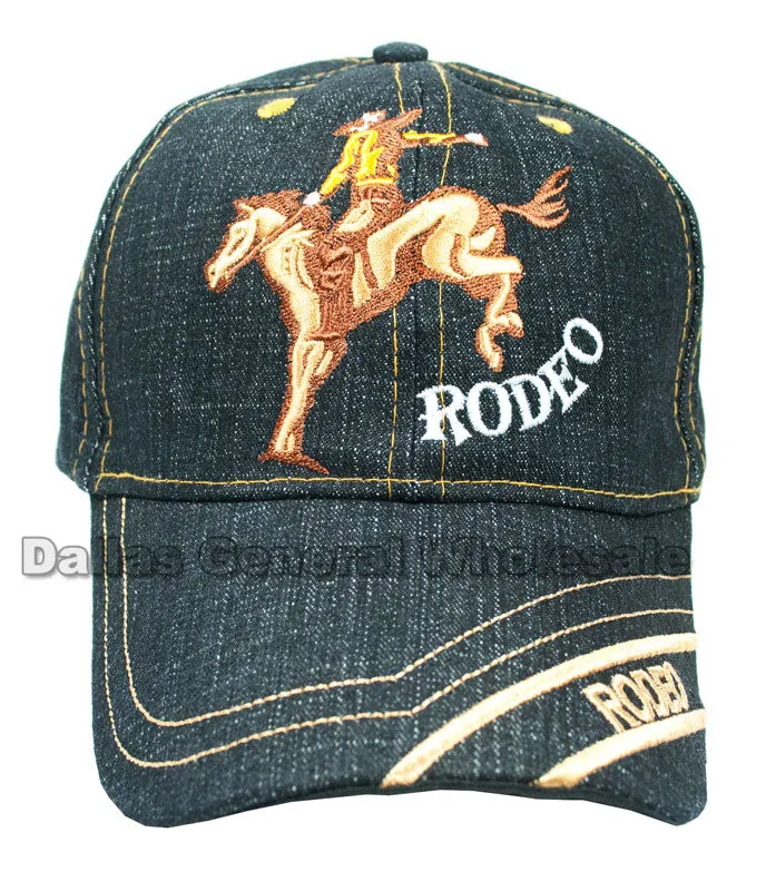 "Cowboy Rodeo"Casual Denim Caps Wholesale